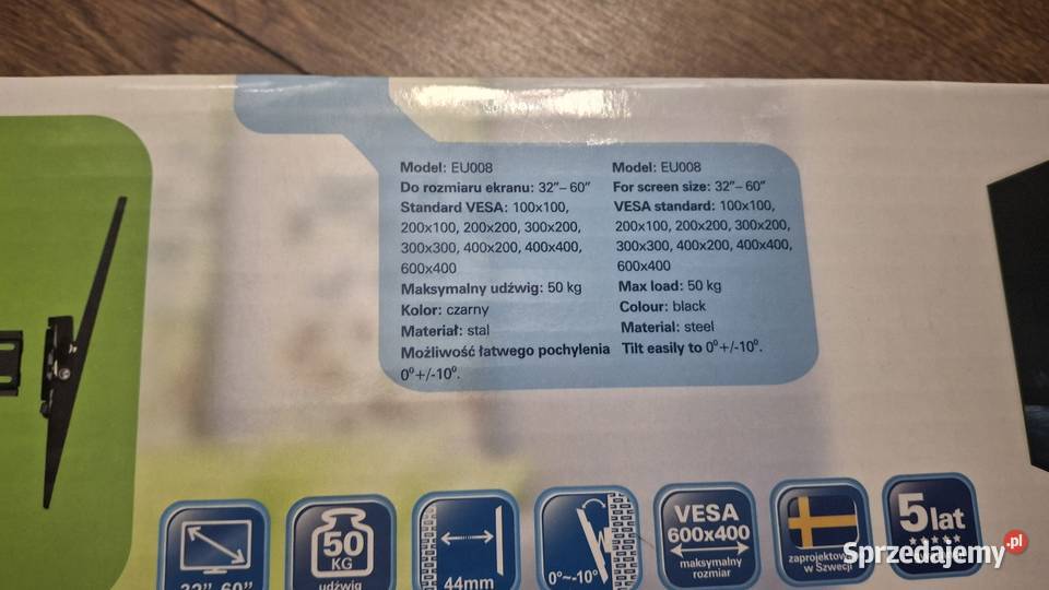 Uniwersalny uchwyt ścienny do tv Sokołów Podlaski