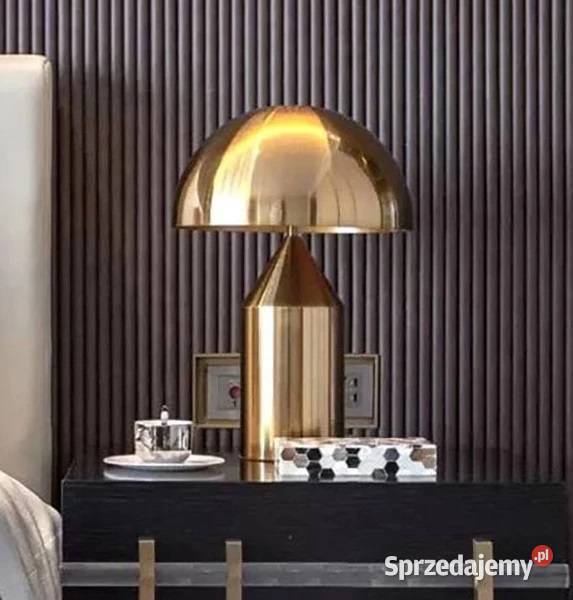 Lampa stołowa glamour nowoczesna stalowa art mazowieckie Warszawa