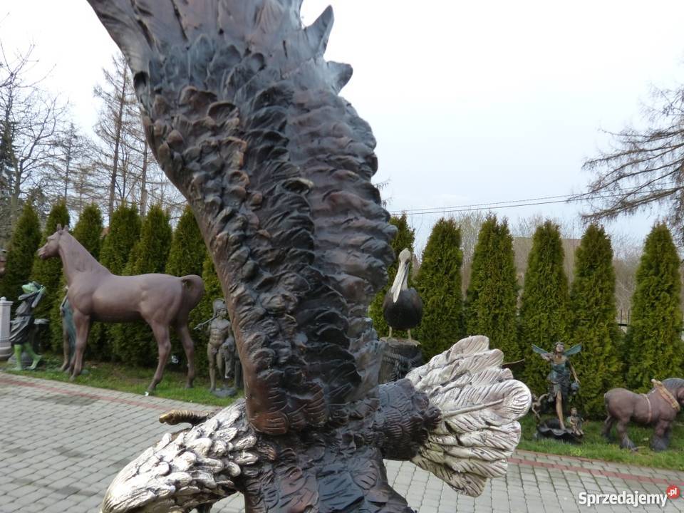 PIKUJĄCY ORZEŁ Z BRAZU gigant Architektura ogrodowa małopolskie Bochnia sprzedam