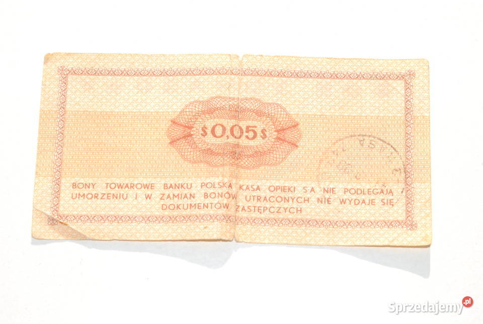 Stary Bon Towarowy Pko 5 centów Pewex 1969 antyk Pozostałe śląskie