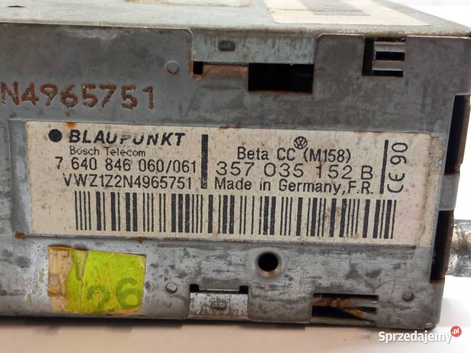 RADIO BETA 357035152B VW Volkswagen Lupo I