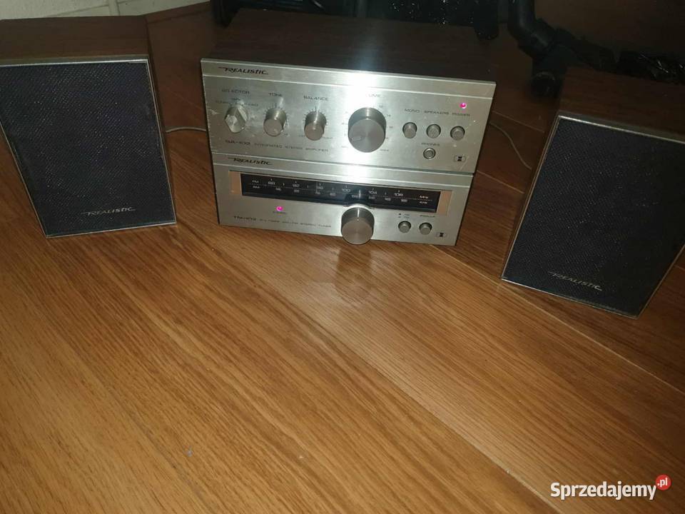 Realistic mini wieża z kolumnami vintage podkarpackie Leżajsk