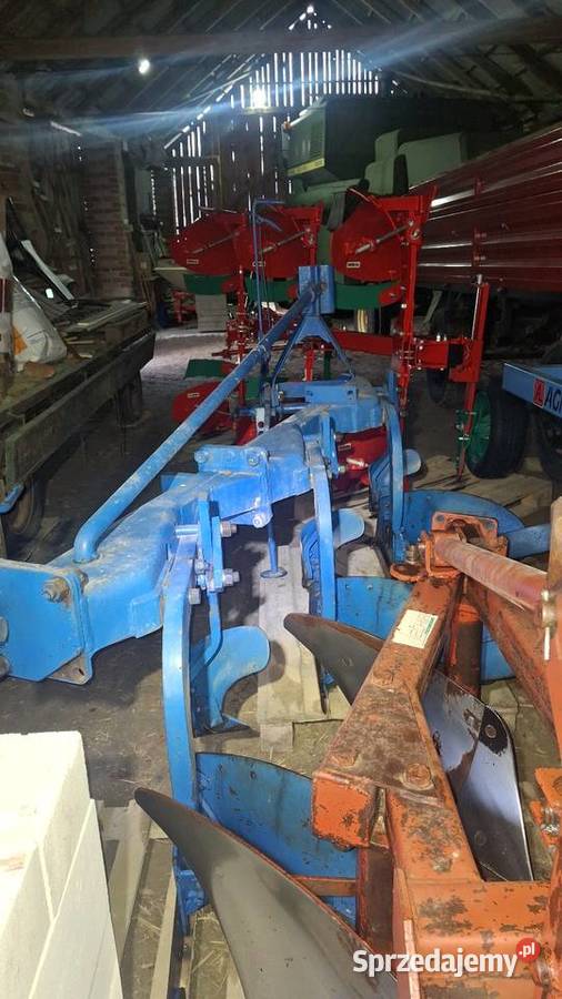 Pług rabe werk 4 skibowy z przedpłużkami 31 Rabe lubelskie Janówka Wschodnia