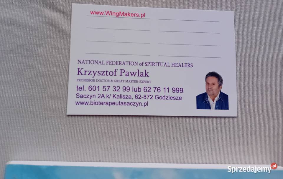 Krzysztof Pawlak naturalne metody uzdrawiania Koźminek sprzedam