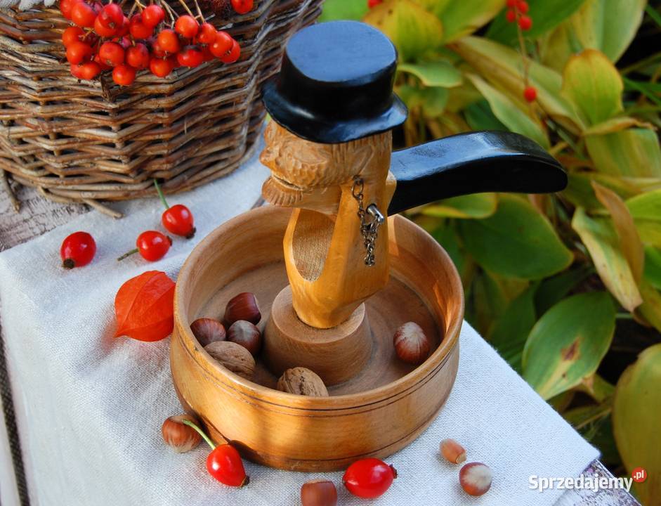 Straszny dziadunio Drewniany rzeźbiony dziadek Lublin sprzedam