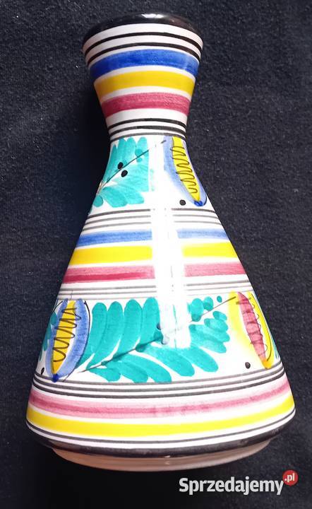 Ręcznie malowany wazon ceramiczny Edel Keramik Koźminek