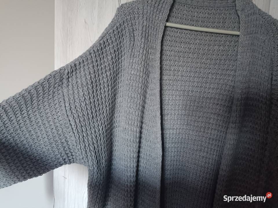 Szary sweter narzutka plus size Kwidzyn sprzedam