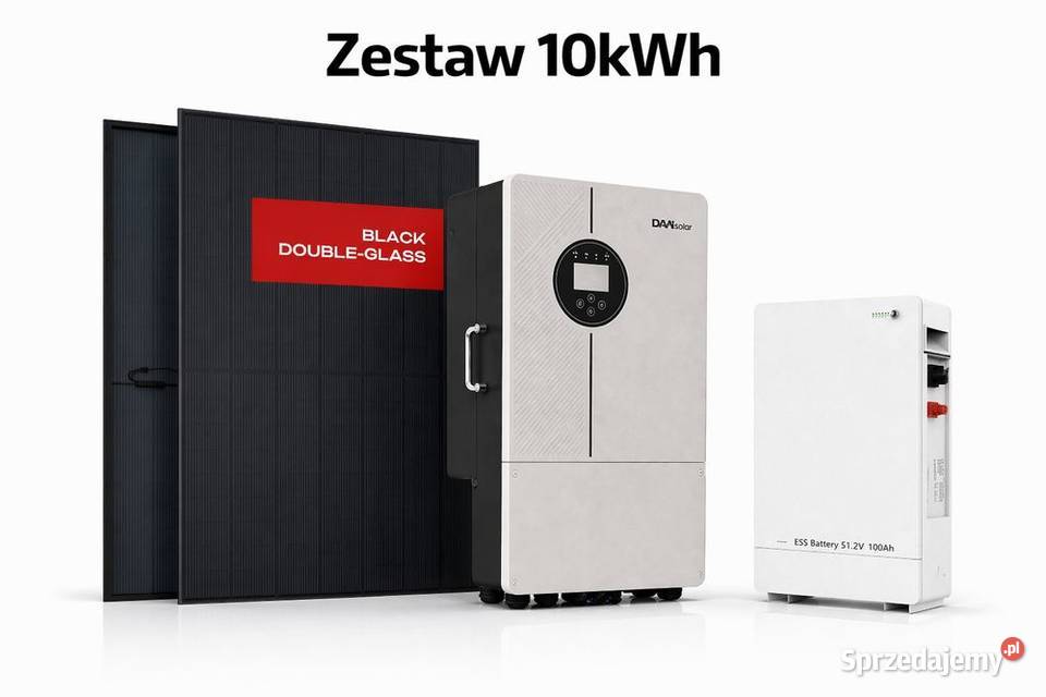 Zestaw budzetowy 10kWh LV panele inwerter 3 fazy małopolskie sprzedam