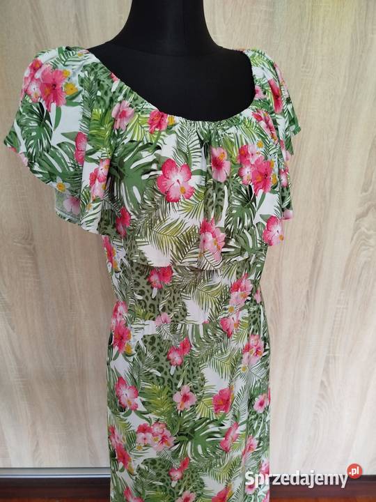 Maxi letnia sukienka rozmiar 4042 kolorowy Biecz