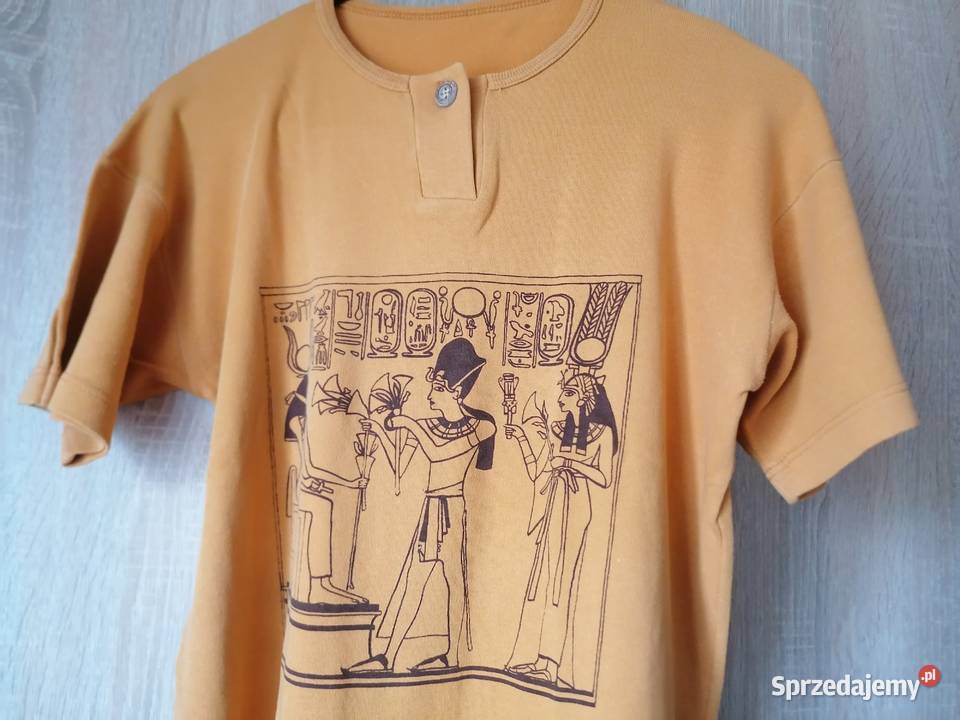 Bluzka z krótkim rękawemZ przodu egipski