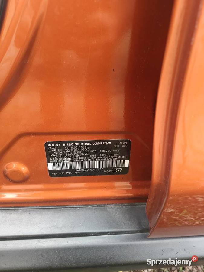 Asx 2022 20 4x4 zakonserwowane podwozie zadbany immobilizer Bydgoszcz