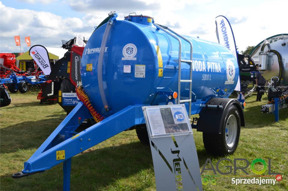 Wóz do wody pitnej 5000l transport 4350l beczka Mława