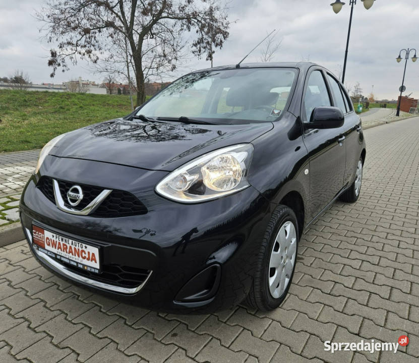 Nissan Micra 12i 80 Zadbany SerwisRata450 K13 granatowy wielkopolskie Śrem