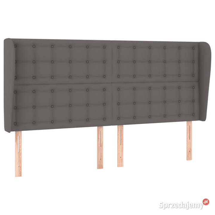 Zagłówek uszak szary 183x23x118128 sztuczna Warszawa