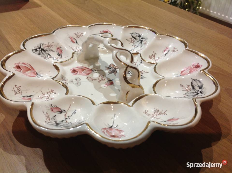 Porcelanowa Patera na Jajka Nowa Sól sprzedam