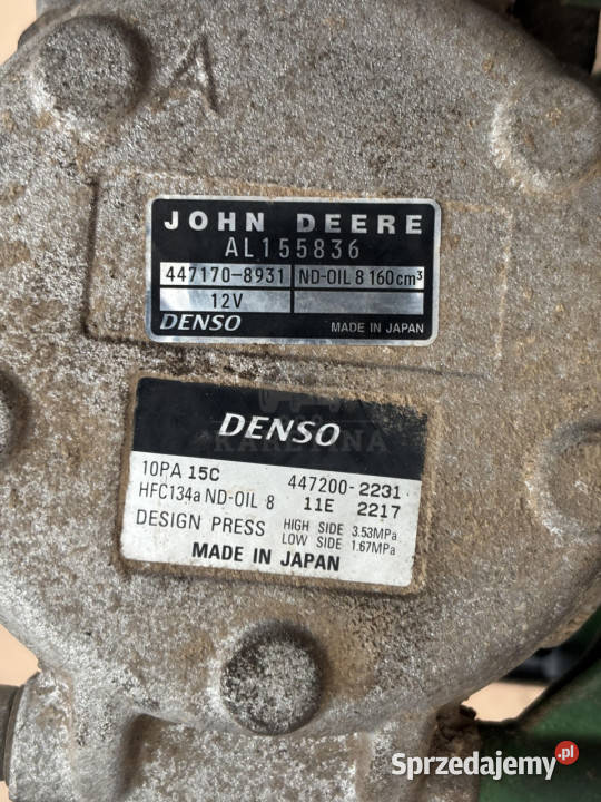 John Deere 3215 3220 3415 3420 Sprężarka Jastrzębniki