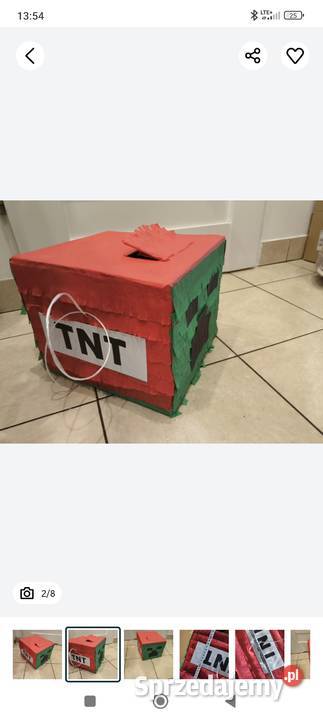 Piniata urodziny creeper TNT mocna Kraków