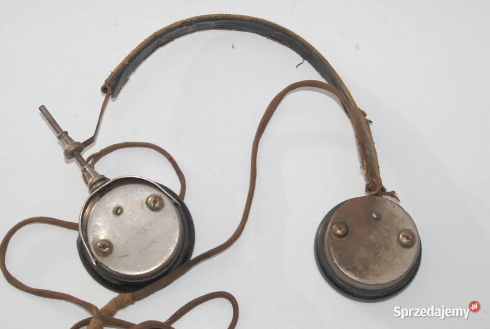 Stare słuchawki do radiostacji sygnowane