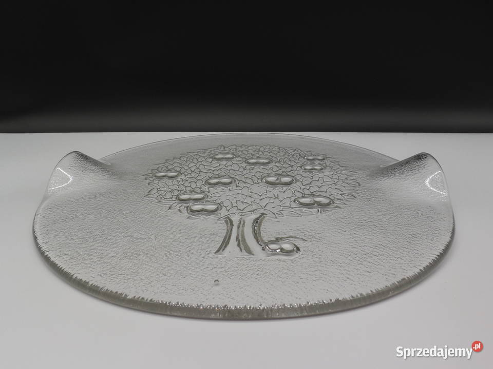 Szklana taca patera KOSTA BODA Projekt Ann Wrff Raszków