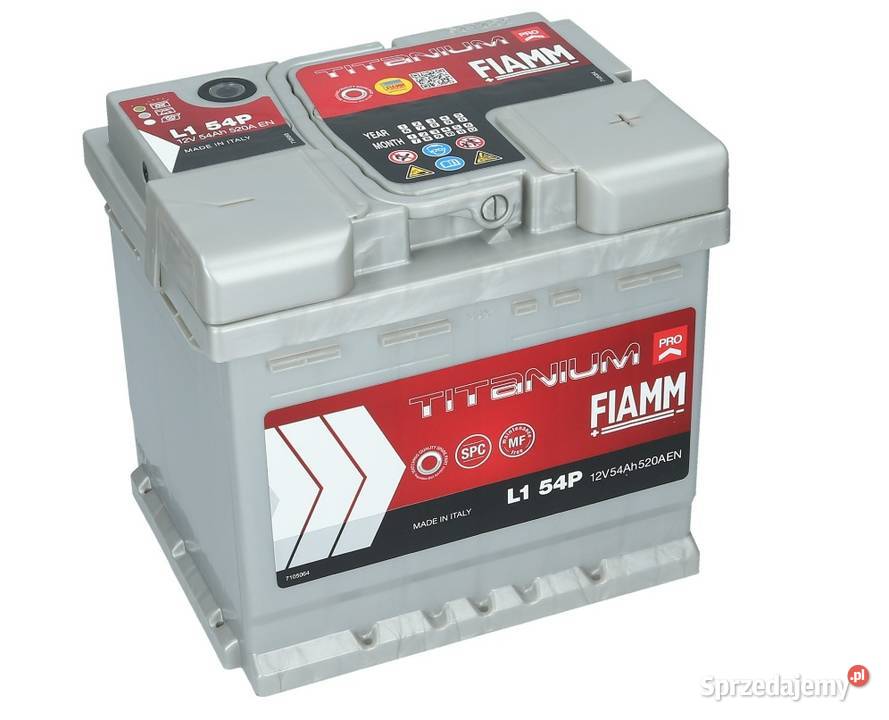 Akumulator Fiamm 12v 54Ah 520A osobowe Bydgoszcz sprzedam