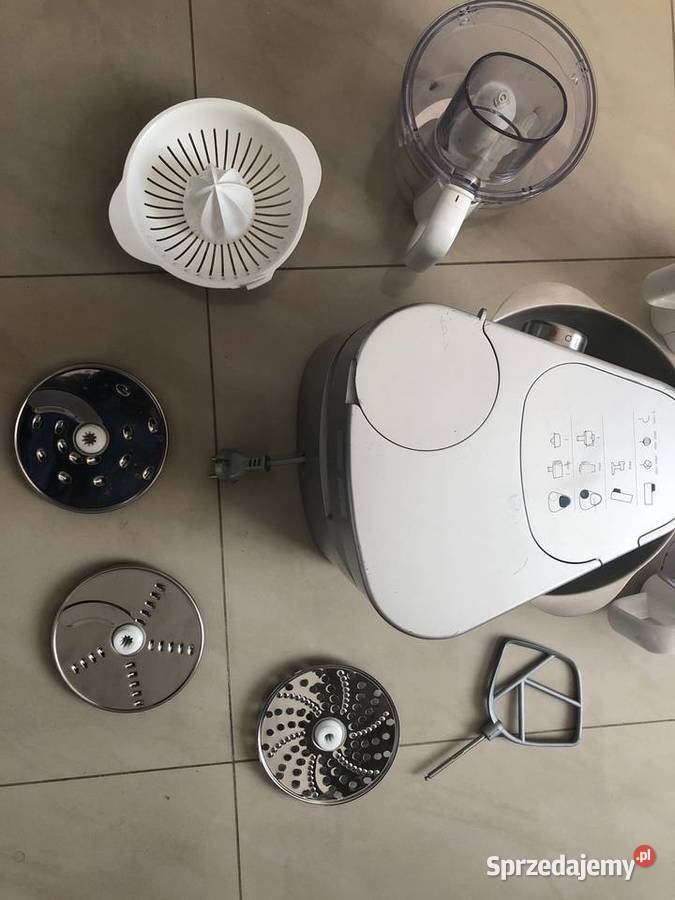 Srebrny robot kuchenny KENWOOD zestaw akcesoria Toruń