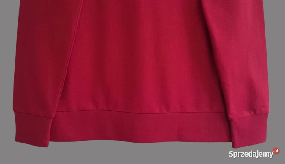 Damska dresowa bordowa bawełniana bluza z długim Odzież sportowa