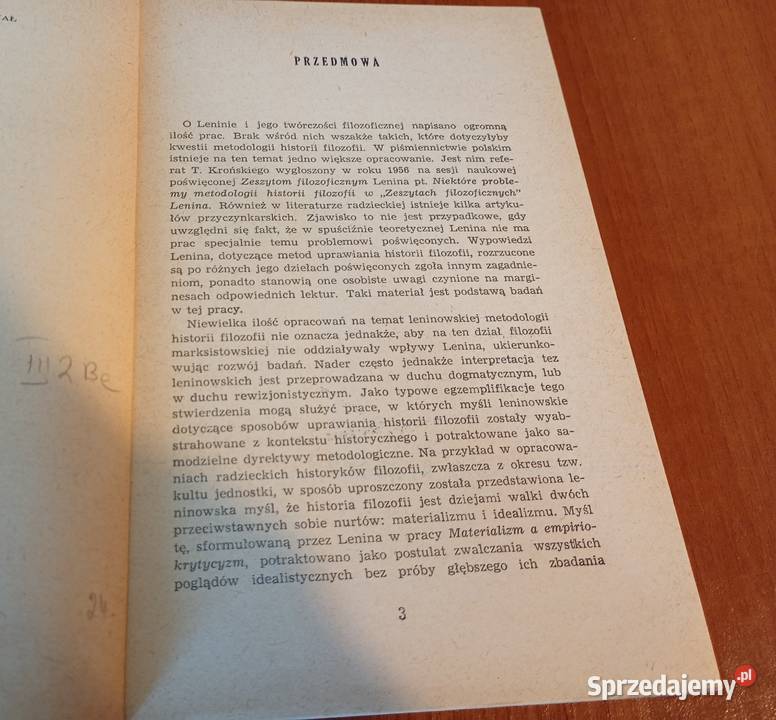 Leninowska metodologia historii filozofii Łora Gdańsk
