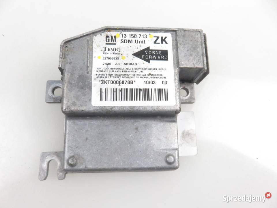 MODUŁ AIRBAG OPEL MERIVA A X03 13158713