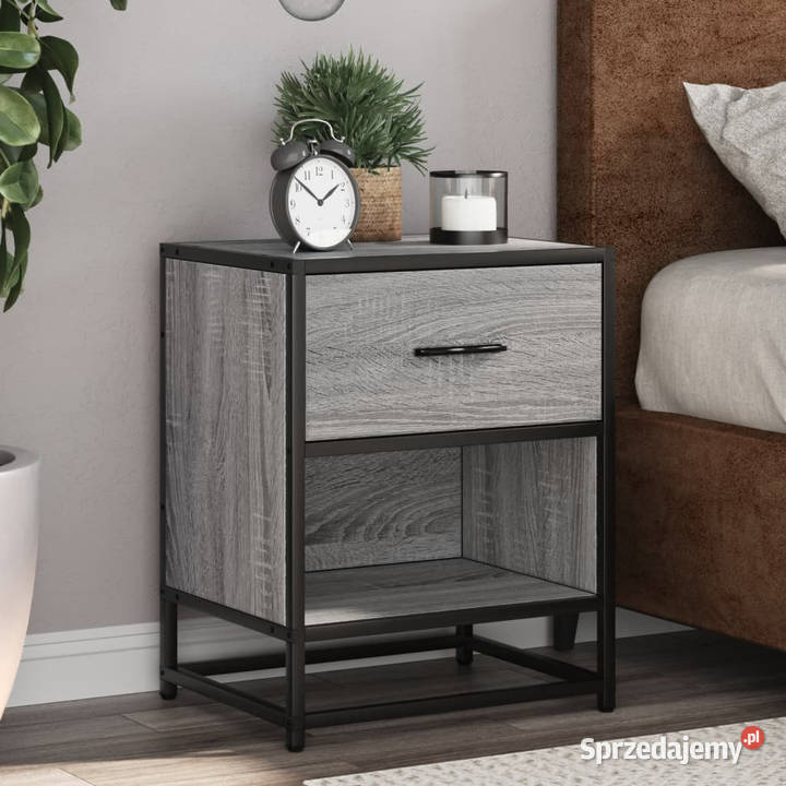 Szafka nocna szary dąb sonoma 40x31x50 WM848690 Warszawa