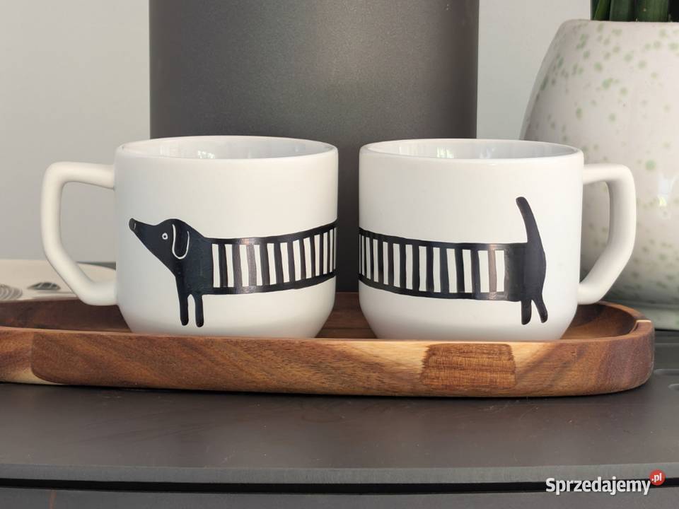Kubek Ceramiczny Ręcznie Malowany JAMNIK 300ml Dobrzykowice