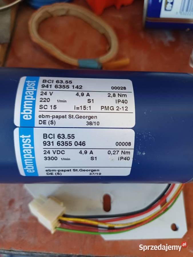 Motoreduktor ebm papst bci 6355 24v sprzedam