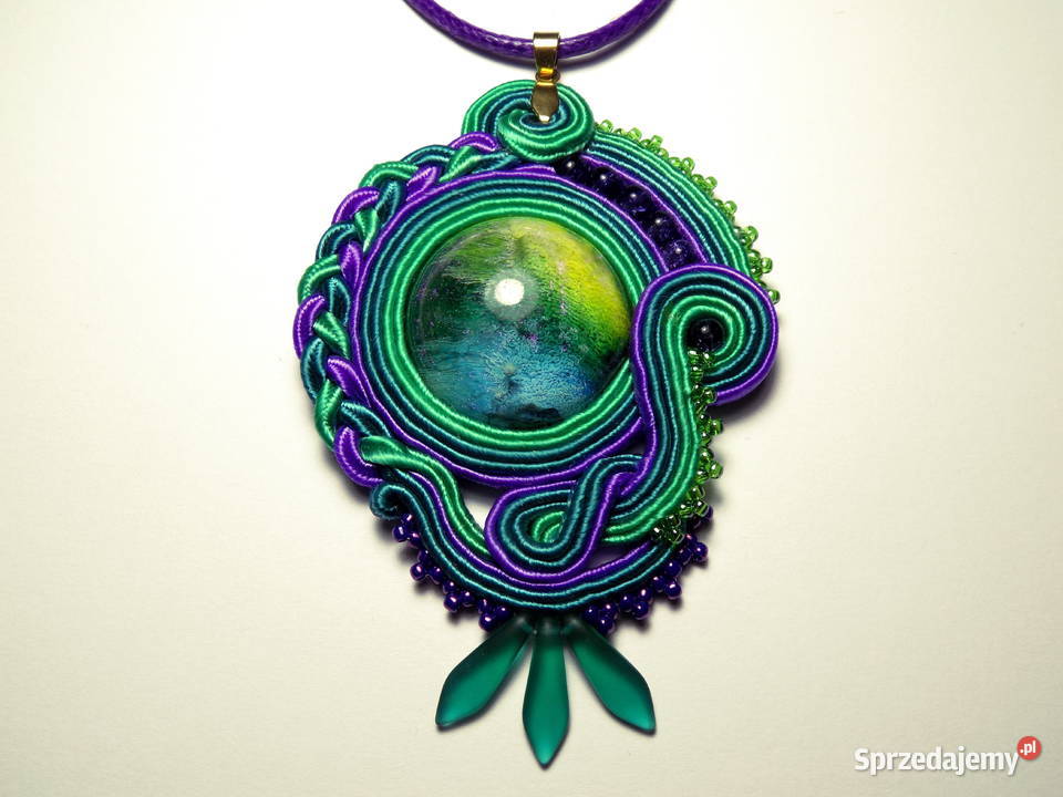 WISIOREK Z ŻYWICĄ ZIELONO FIOLETOWY SUTASZ Warszawa