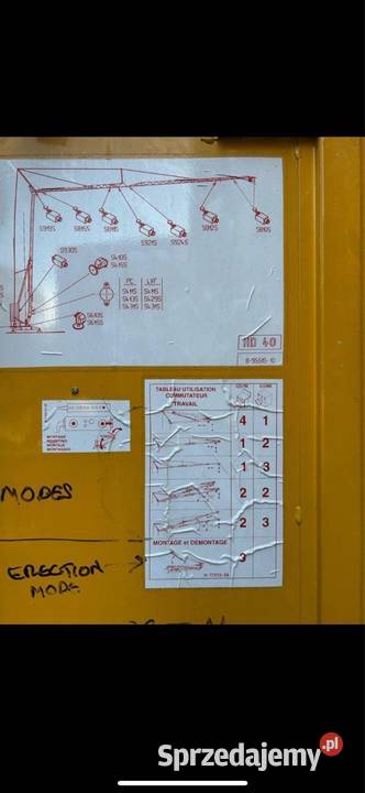 Żuraw budowlany potain HD 40 Opole