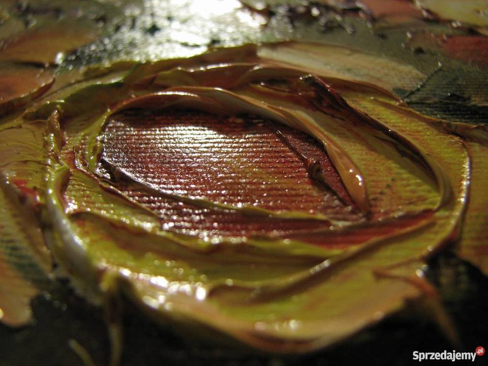 JOANNA DOMAGALSKA OBRAZ OLEJNY RÓŻE W STARYM Malarstwo Żnin