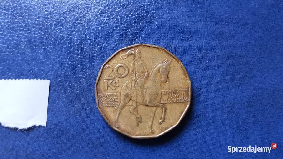 Stare monety 20 koron 1993 Czechy Lesko