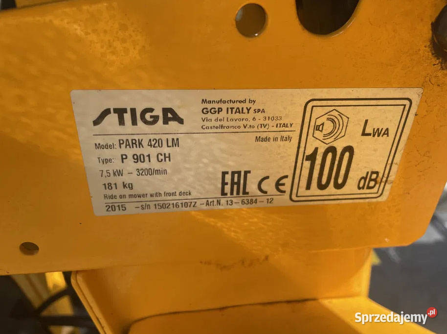 Traktorek Kosiarka Stiga Park 420 LM Briggs Kłobuck