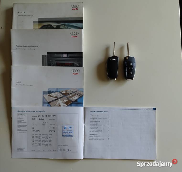 Audi A3 8P 16 MPI 102 benzyna 2006r radio A3 Rogi