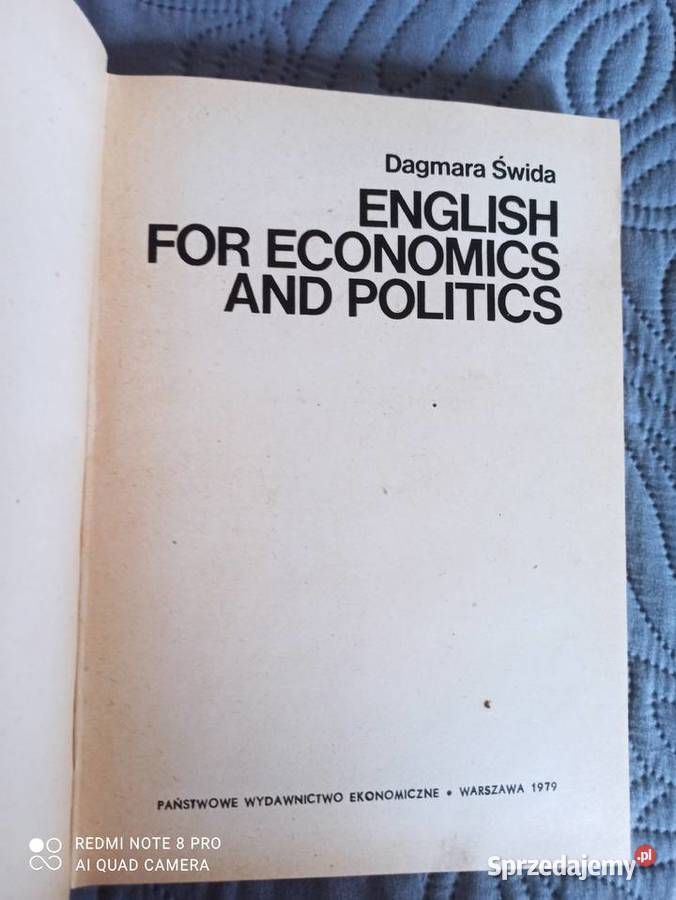 ENGLISH FOR ECONOMICS AND POLITICS DŚwida angielski