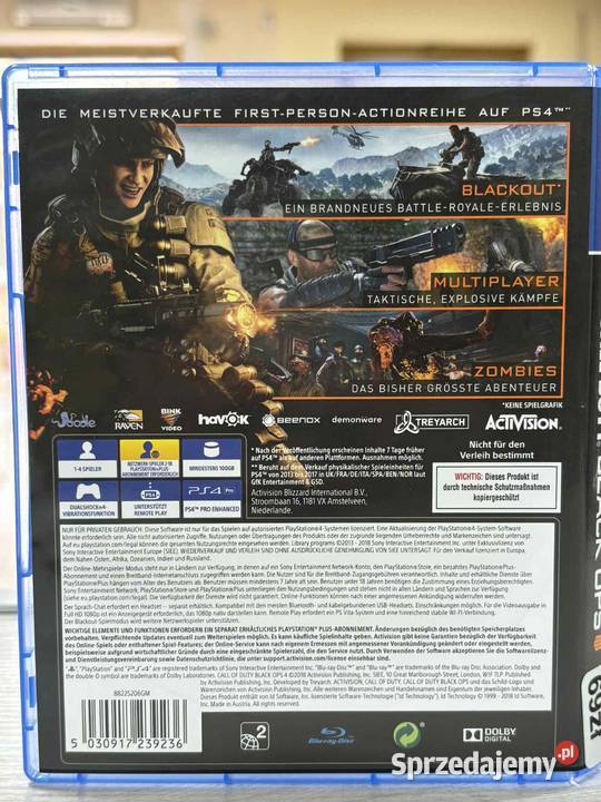 4 Call Of Duty Black Ops 4 Gry na konsole warmińsko-mazurskie Elbląg