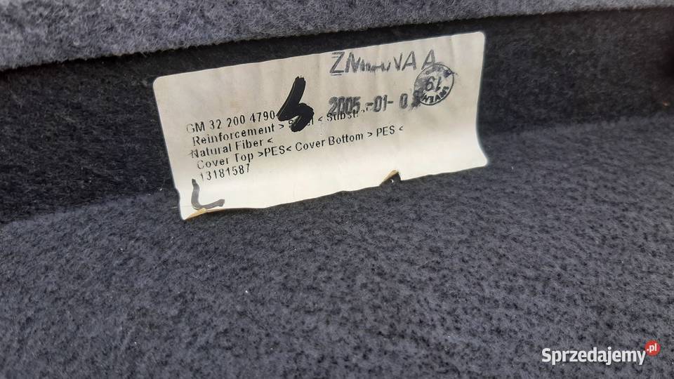 półka bagażnia opel astra h GTC 3drzwi oryginał Dębno sprzedam