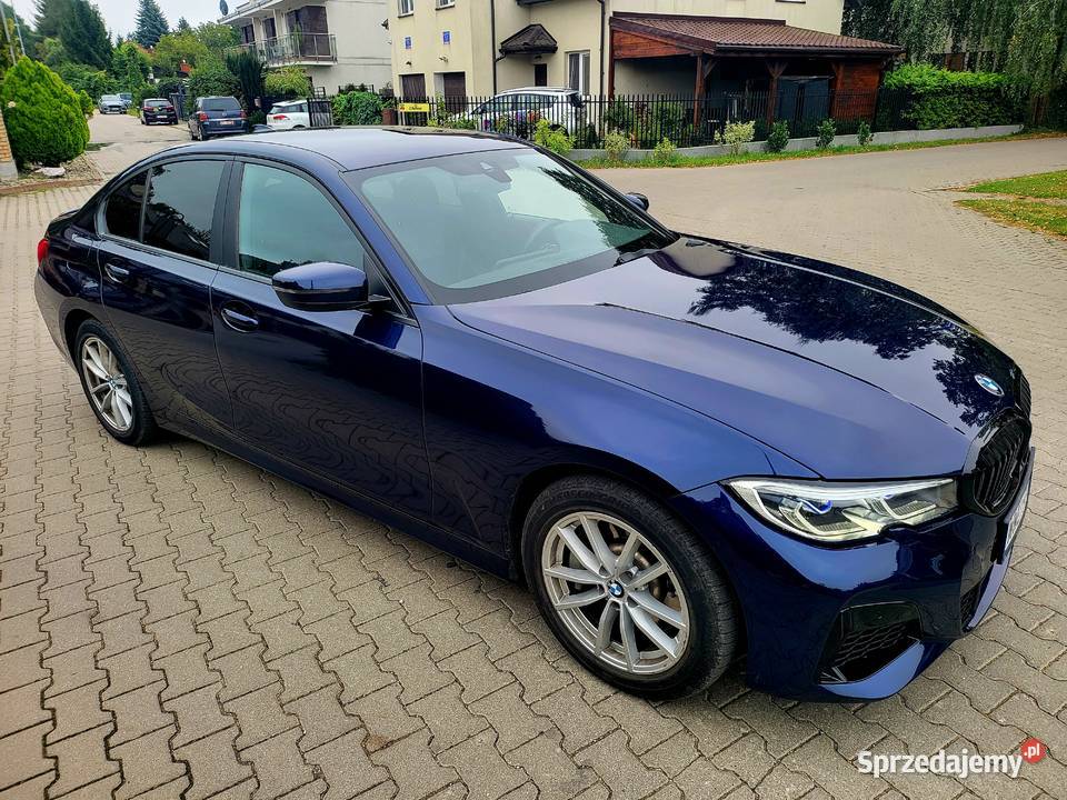 BMW 330e 2021r 292 Przebieg 84 Hybryda Plugin łopatki zmiany biegów Warszawa sprzedam
