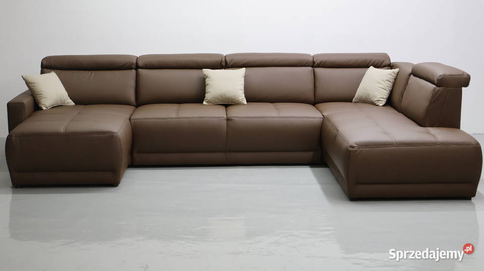 TTN Brązowe Wielkie U kanapa rogówka sofa do 220cm Poznań