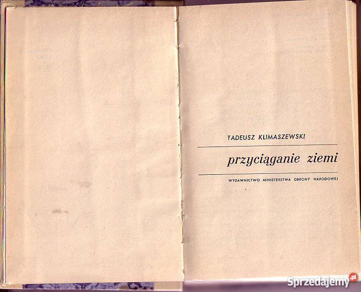 6895 PRZYCIĄGANIE ZIEMI TADEUSZ KLIMASZEWSKI Książki i Podręczniki