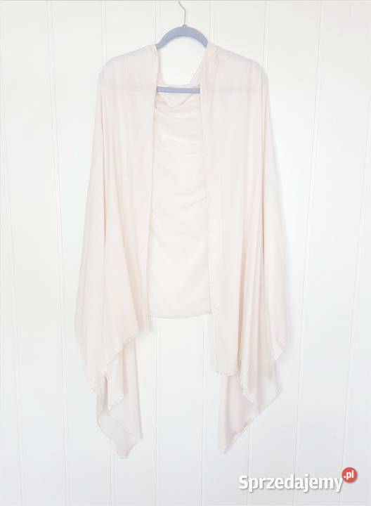 Nowy szal szalik oversize duży pudrowy pastelowy Szczecin