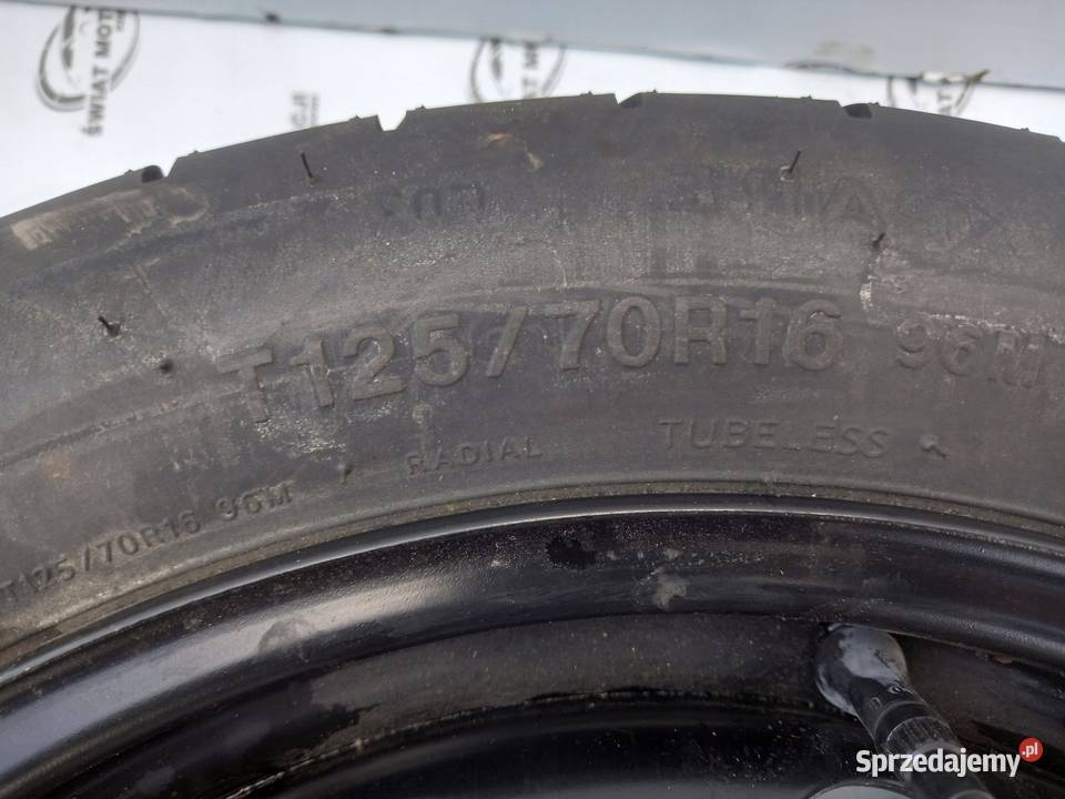 GOLF AUDI SEAT ALTEA koło dojazdowe 1257016 96M świętokrzyskie