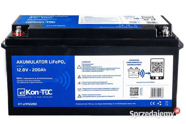 Akumulator LiFePO4 12V 128V 200Ah KONTEC Pisz