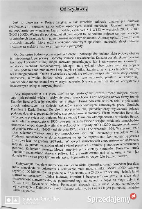 Książka sam naprawiam Mercedes Benz Pozostałe Nysa