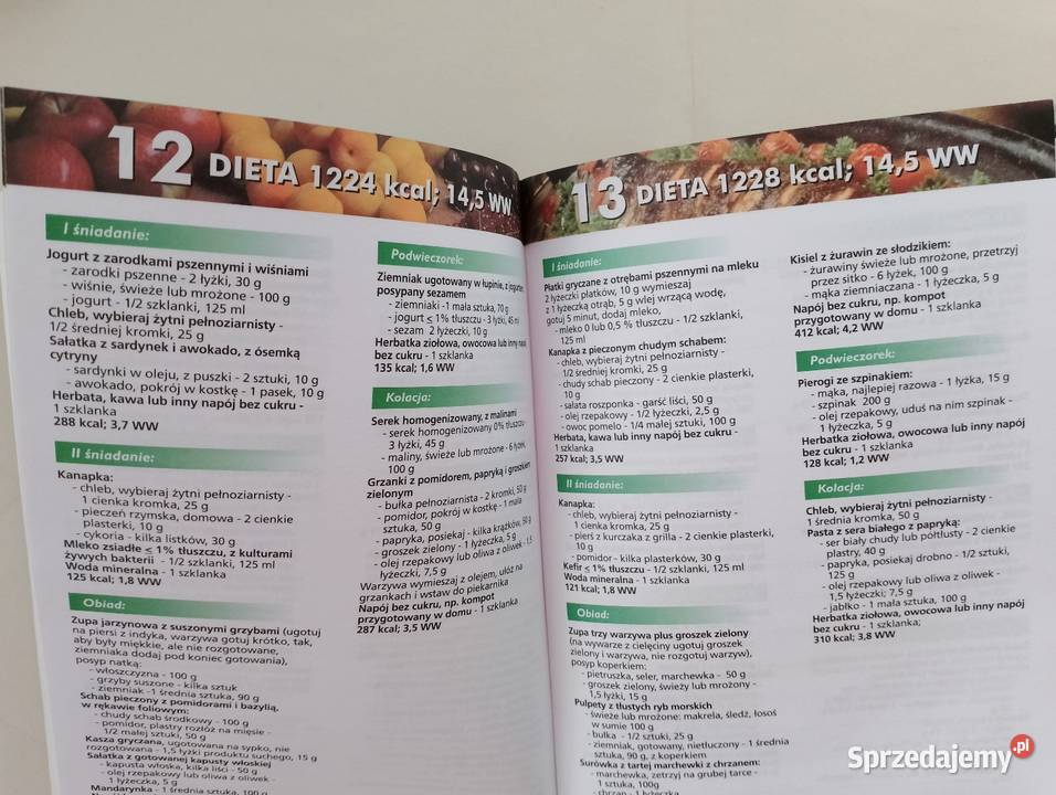 Książeczka dwustronna DIETY 1200kcal1500 kcal Oborniki