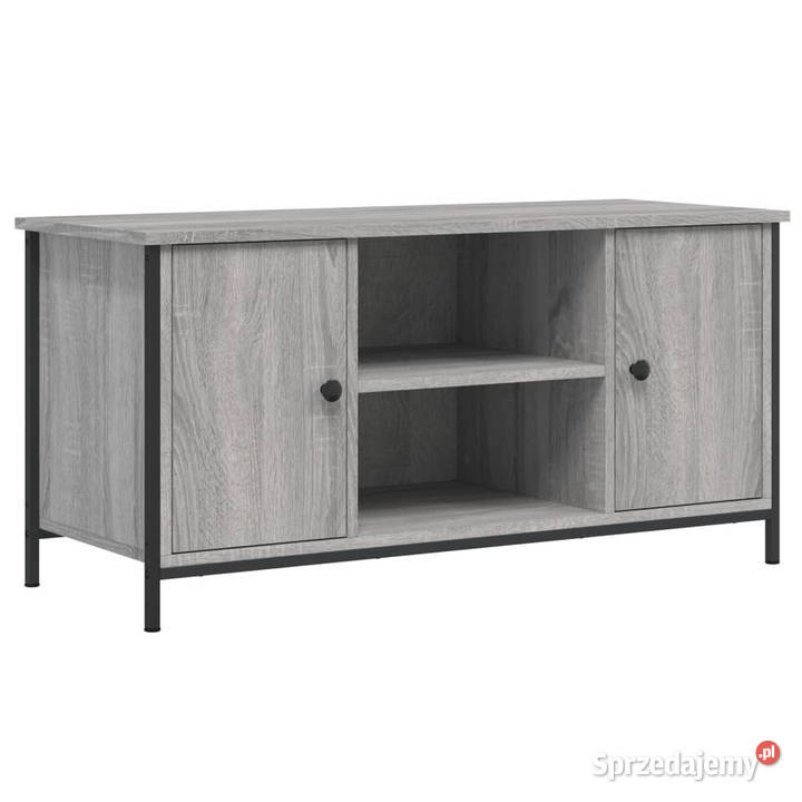 Szafka pod telewizor szary dąb sonoma 100x40x50