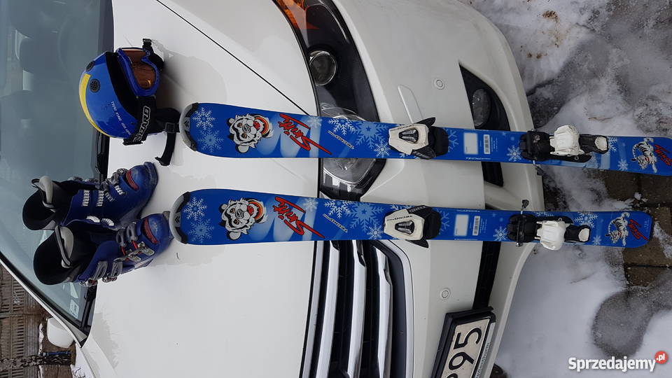 Narty kijki buty kask gogle dziecka Harasiuki